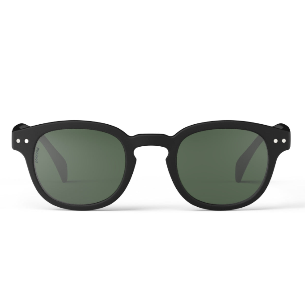 IZIPIZI #C Polarized Sunglasses – Black, front product view