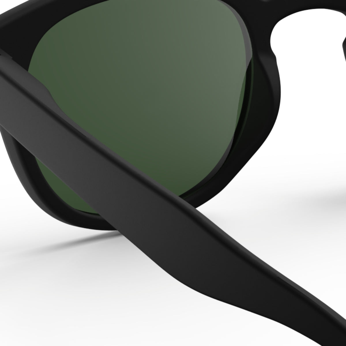 IZIPIZI #C Polarized Sunglasses – Black, interior frame view