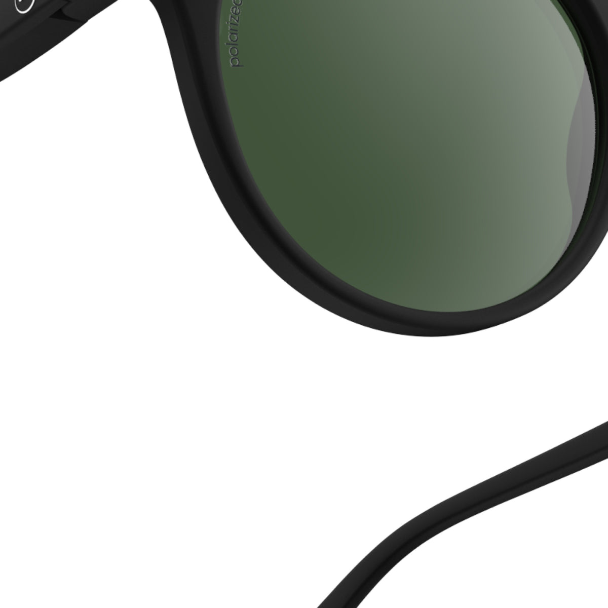IZIPIZI #D Polarized Sunglasses – Black, exterior frame view