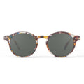 Front view of IZIPIZI #D Sunglass Readers in Blue Tortoise