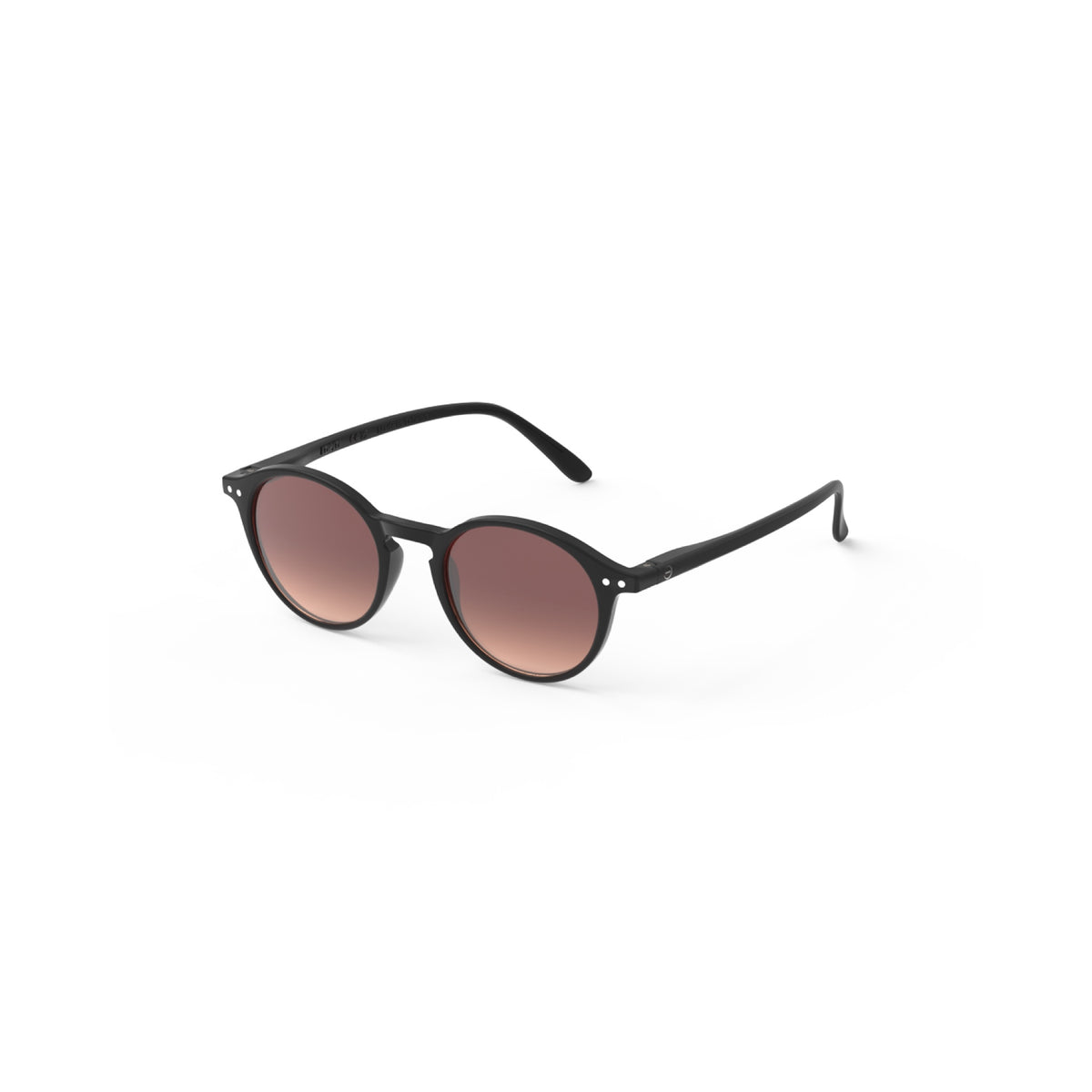 Angled view of IZIPIZI #D Polarized Sunglasses in Black Road