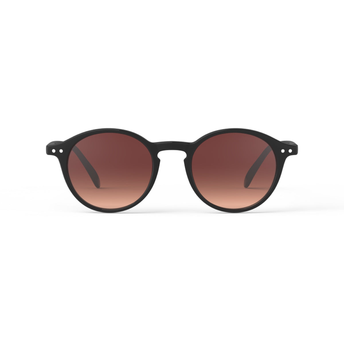 Frame and lens detail of IZIPIZI #D Polarized Sunglasses in Black Road