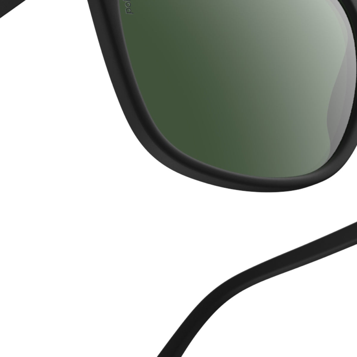 IZIPIZI #E Polarized Sunglasses – Black, exterior frame view