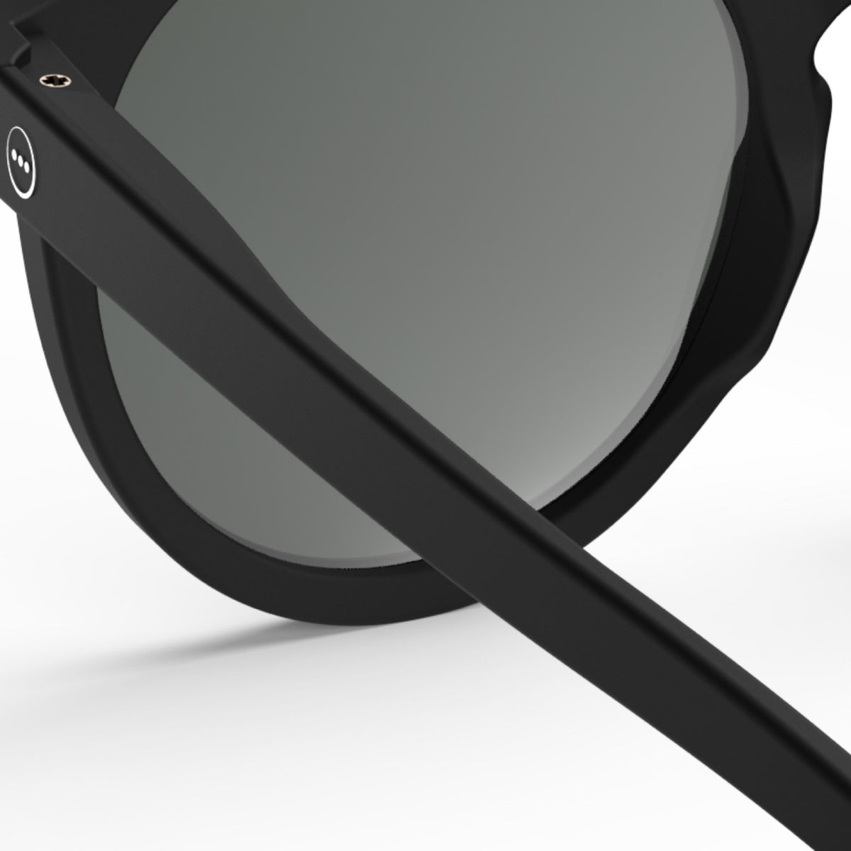 IZIPIZI #M Sunglasses – Black, interior frame view