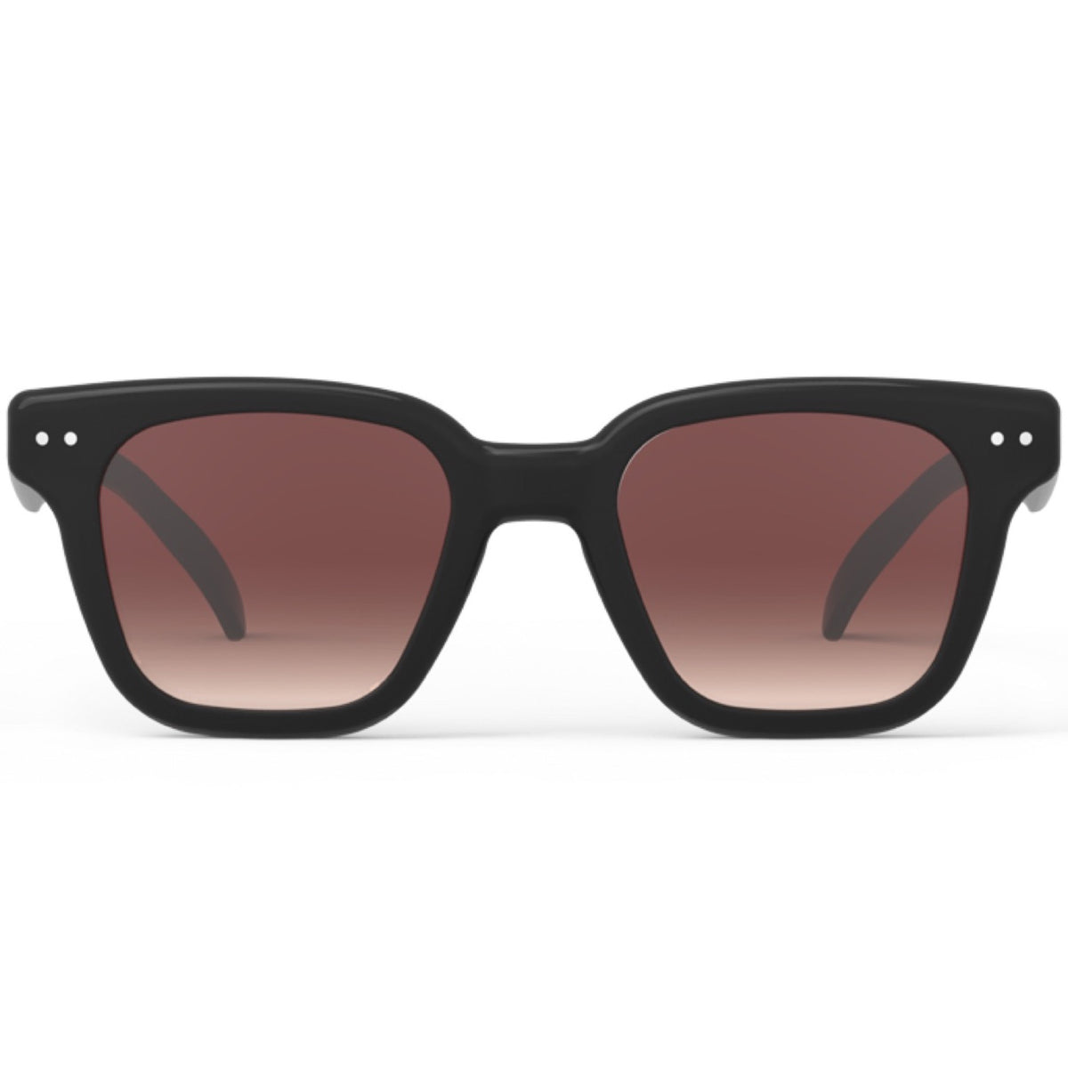 Front view of IZIPIZI #ROAD Sunglasses in Black Road