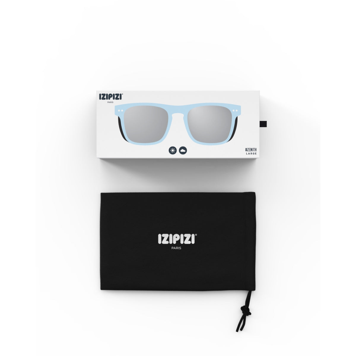 Icey Blue Zenith Polarized Sunglasses by Izipizi - Open Box