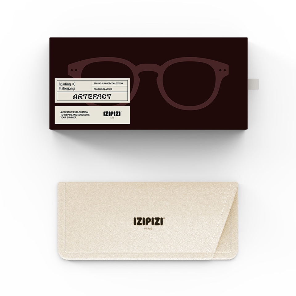 Mahogany #C Reading Glasses by Izipizi - Artefact Collection Limited Edition