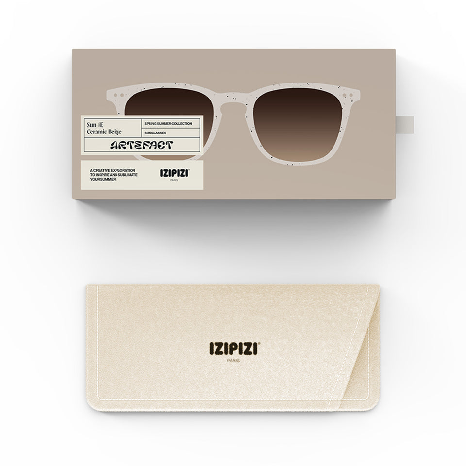Ceramic Beige #E Sunglasses by Izipizi - Artefact Limited Edition