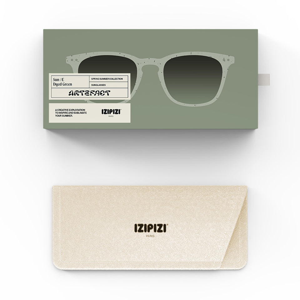 Dyed Green #E Sunglasses by Izipizi - Artefact Limited Edition