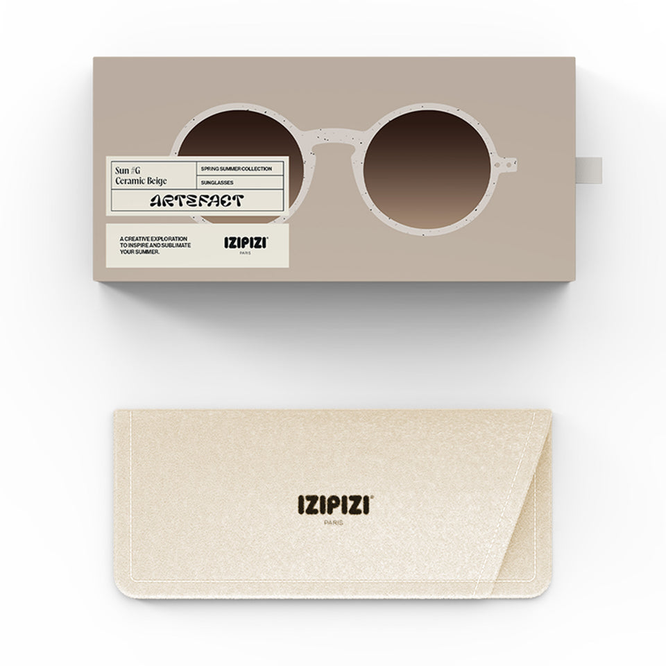 Ceramic Beige #G Sunglasses by Izipizi - Artefact Limited Edition
