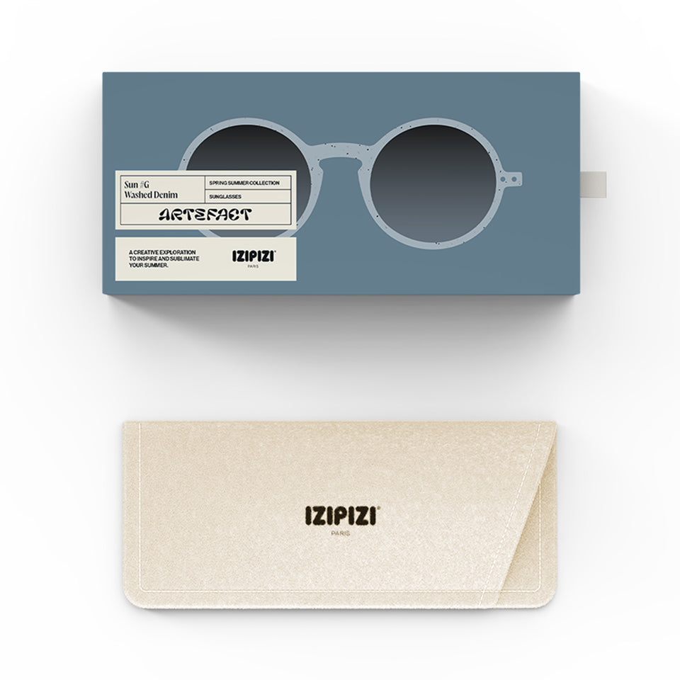 Washed Denim #G Sunglasses by Izipizi - Artefact Limited Edition