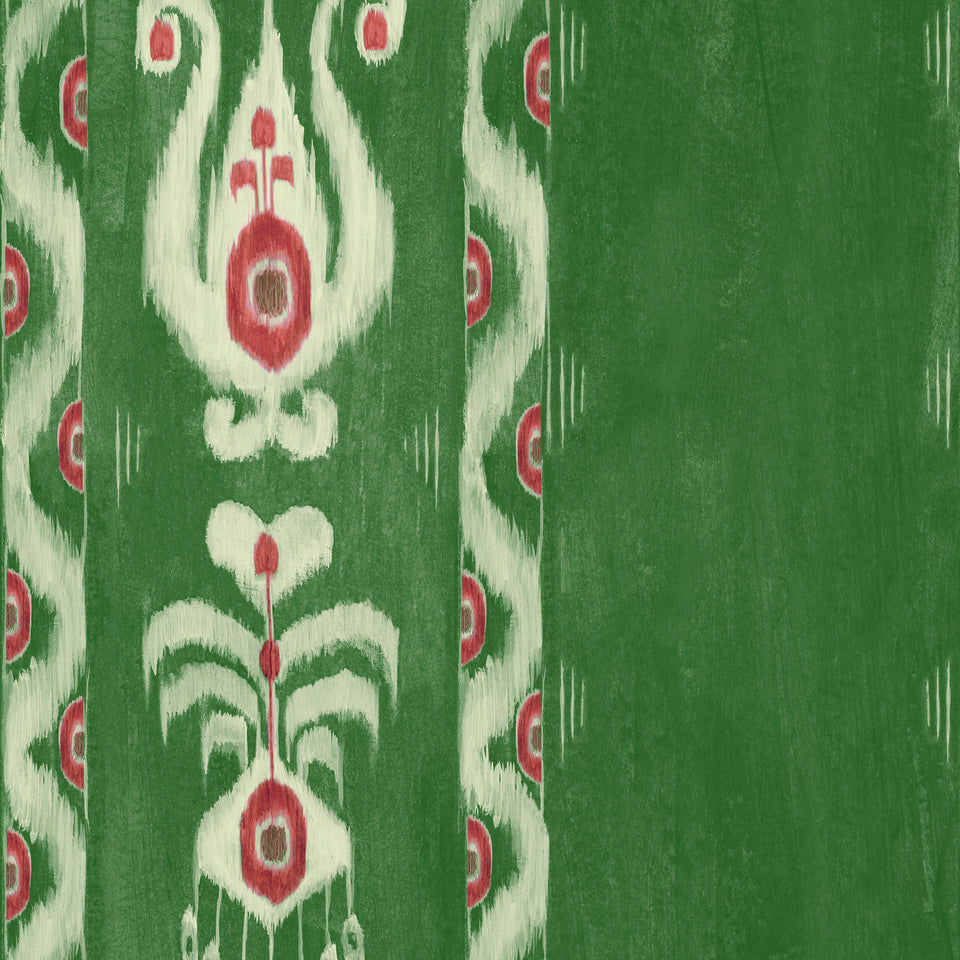 KIRALY Emerald wallpaper by MINDTHEGAP, full pattern detail.