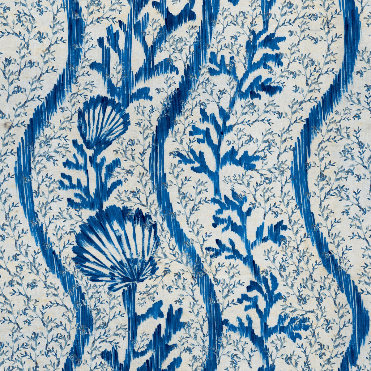 Koralion Indigo wallpaper by MINDTHEGAP — pattern detail