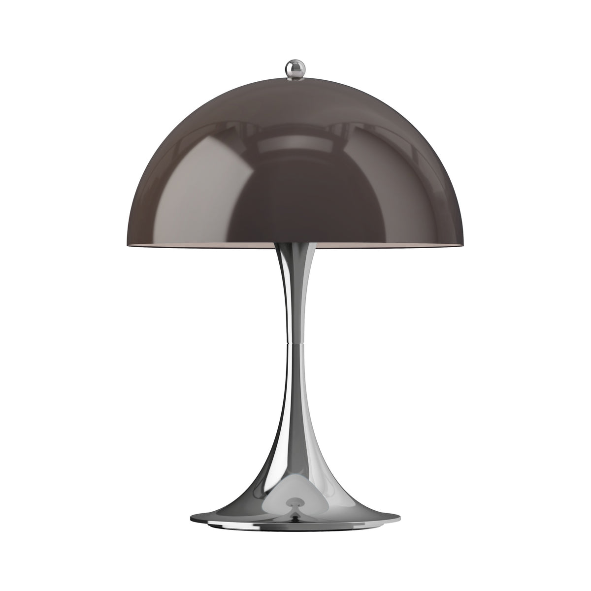 Panthella 250 Portable Lamp in Original Opal Brown, centered on white.