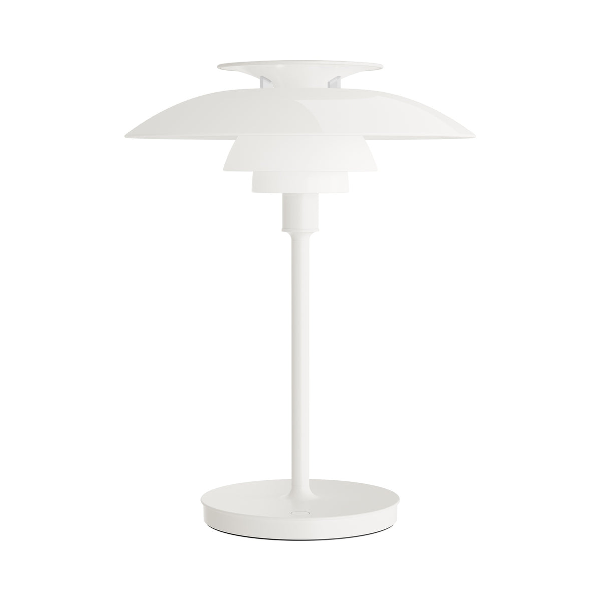 White PH 80 Portable Lamp switched off, centered on white.