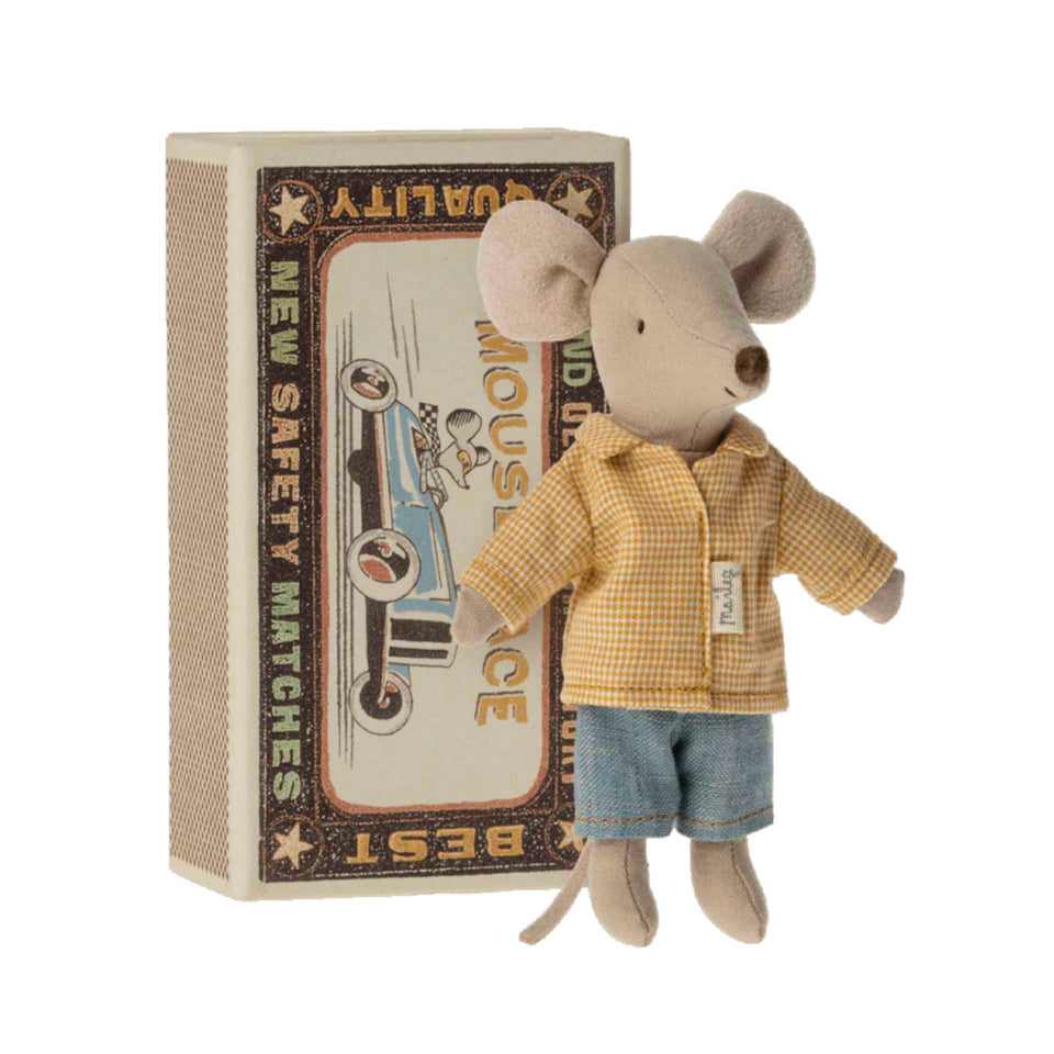 Big Brother Mouse in Matchbox by Maileg