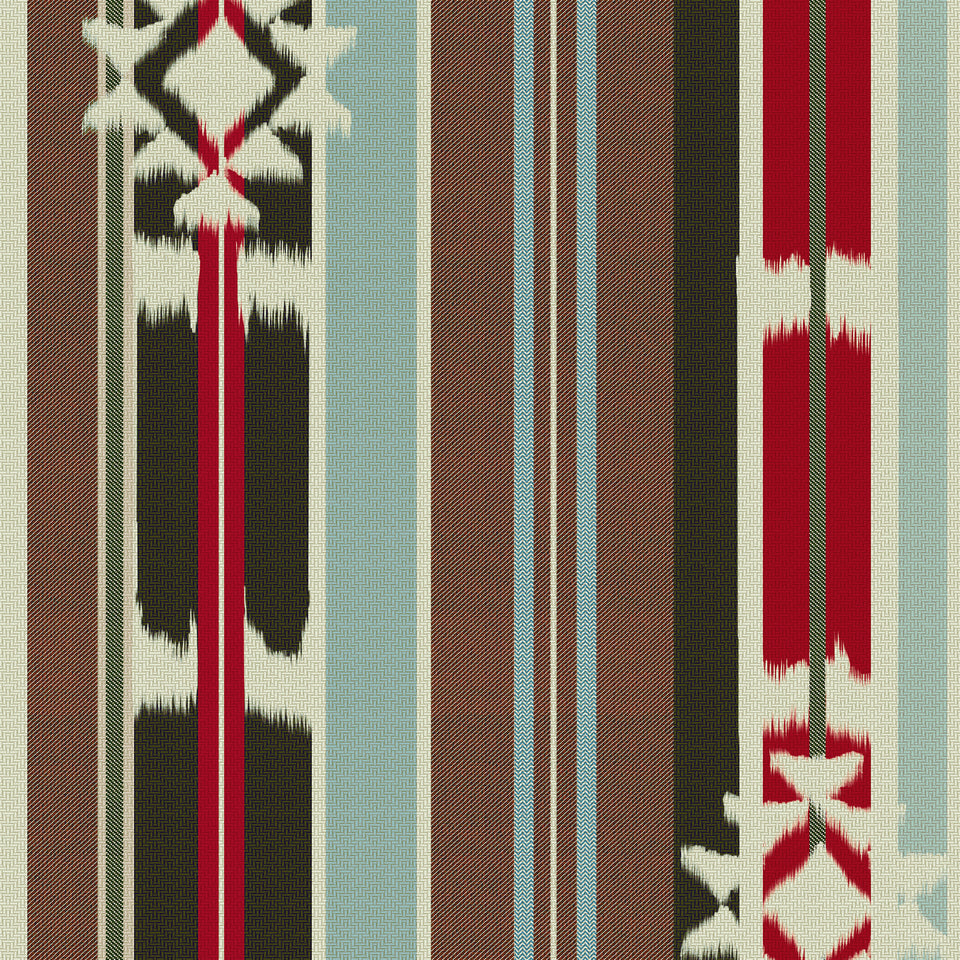 MISTLETOE Brownish wallpaper by MINDTHEGAP, full pattern detail.