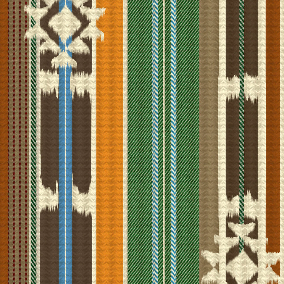 MISTLETOE Poly wallpaper by MINDTHEGAP, full pattern detail.