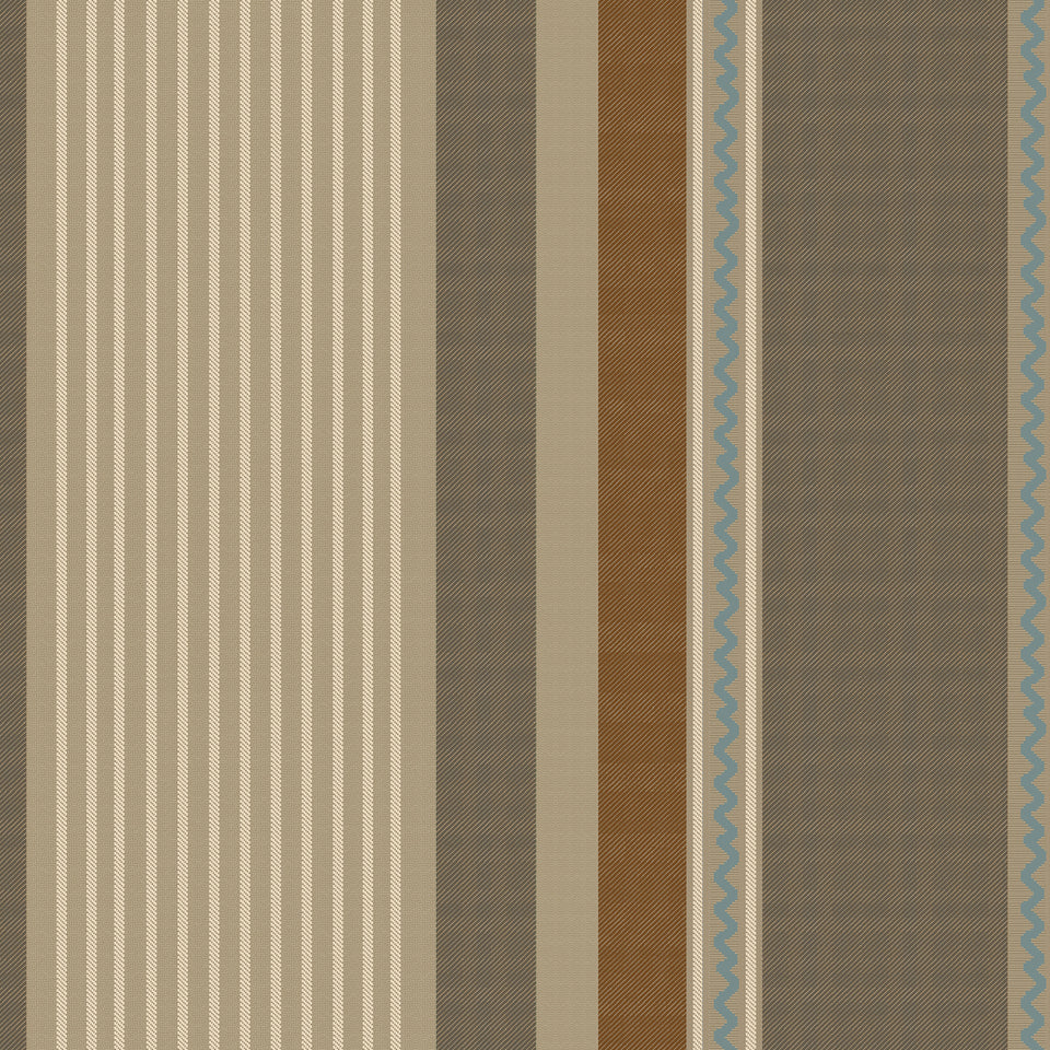 NOCHRICH Brown wallpaper by MINDTHEGAP, full pattern detail.