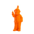 Orange Activist Gnome sculpture by Ottmar Hörl