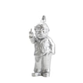 Silver Activist Gnome sculpture by Ottmar Hörl