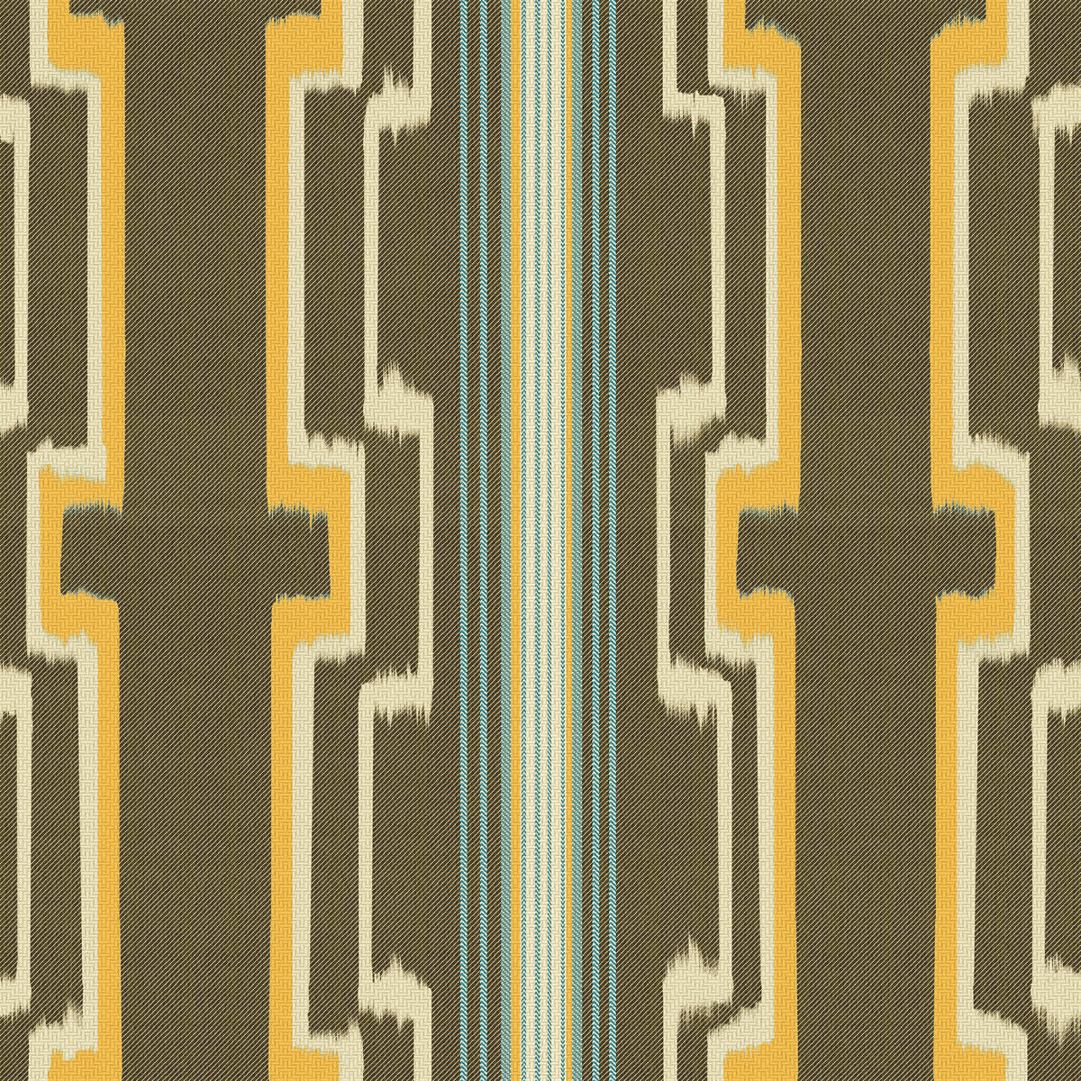 SASCHIZ Brown wallpaper by MINDTHEGAP, full pattern detail.