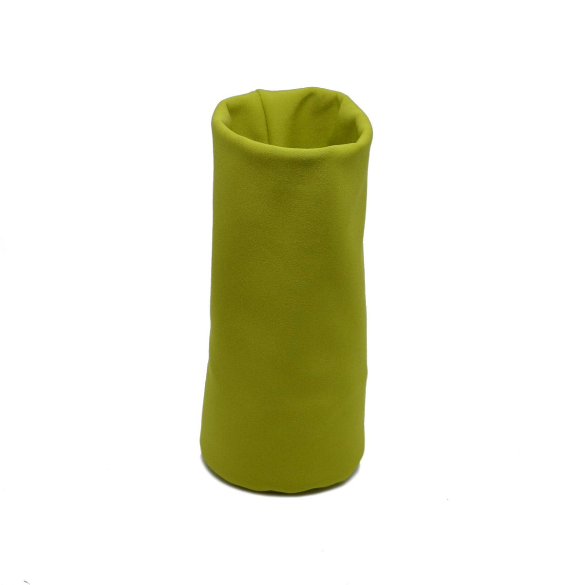 Chartreuse Tat-Tat Sacco weighted storage pouch for glasses and desk accessories