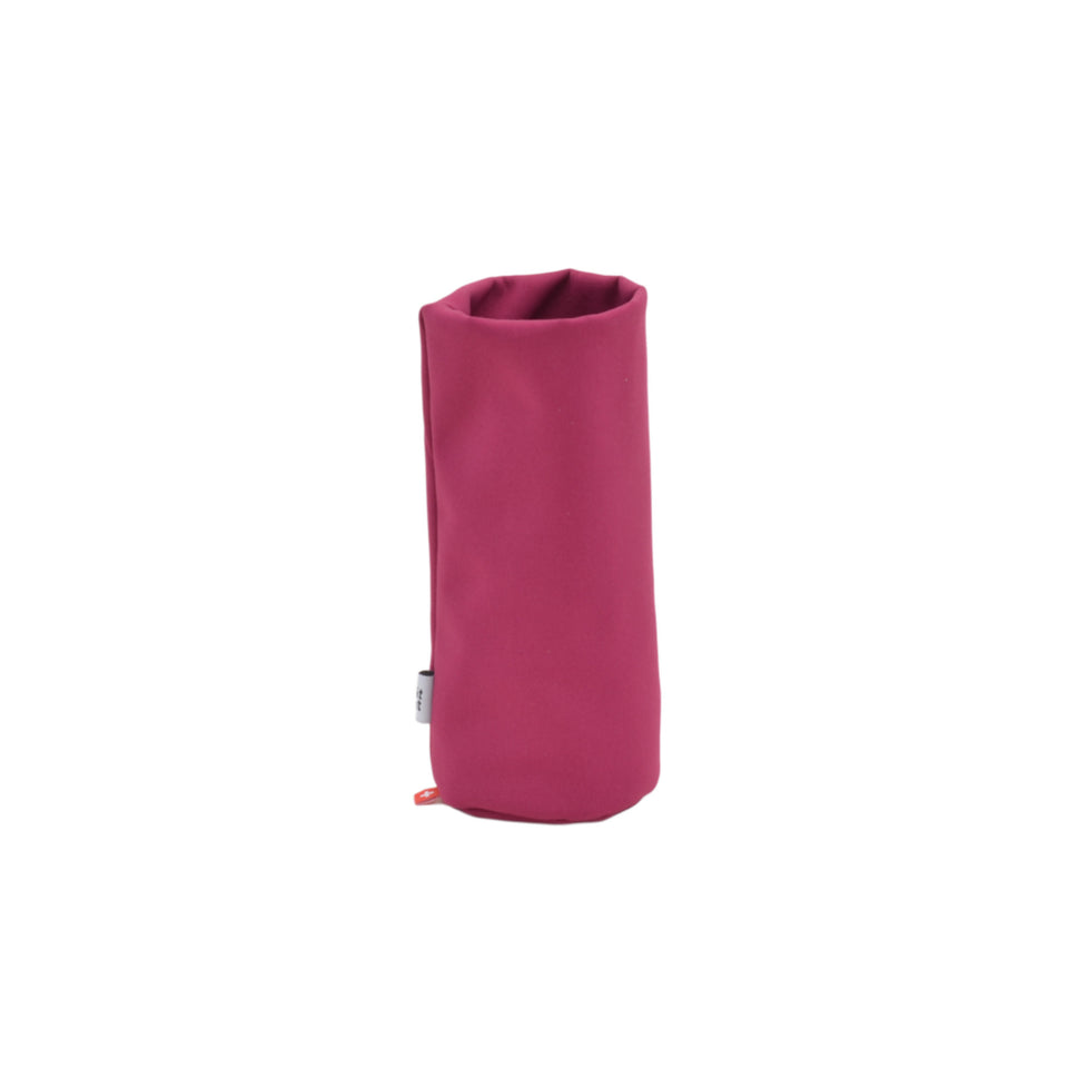 Lotus pink Tat-Tat Sacco weighted storage pouch for glasses and desk accessories