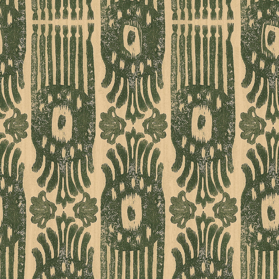 Tribal Ikat Myrtle wallpaper by MINDTHEGAP — pattern detail