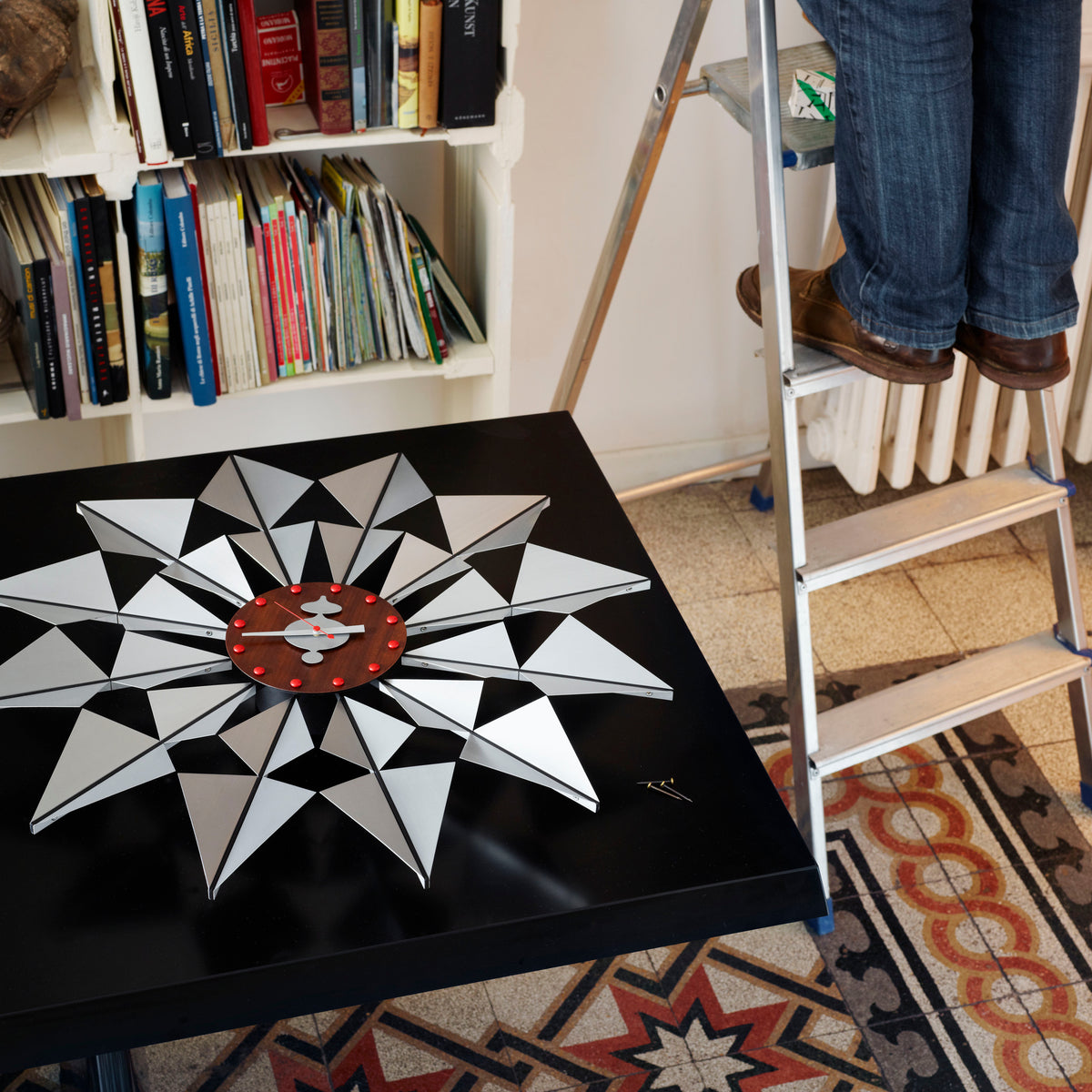 George Nelson Flock of Butterflies Clock in an interior display