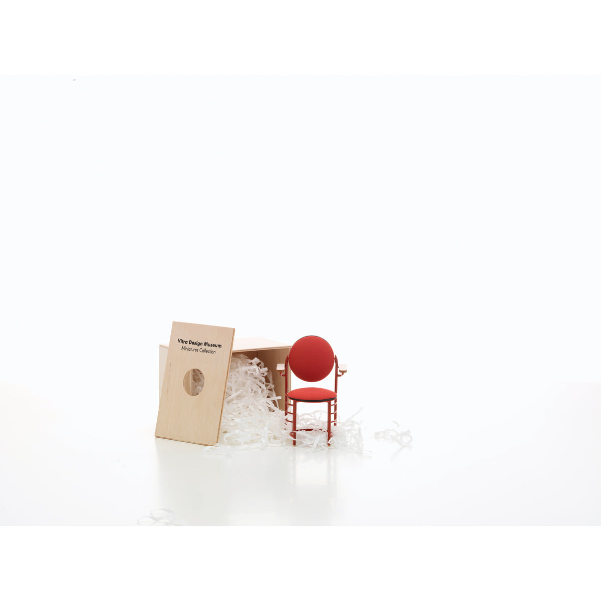 Miniature Johnson Wax Chair by Frank Lloyd Wright for Vitra, packaging view
