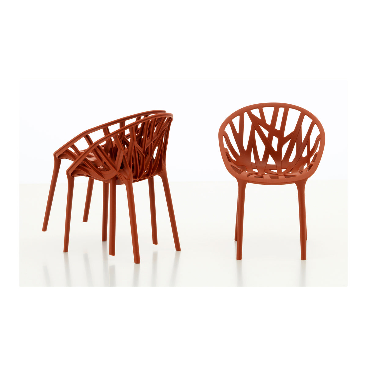 Miniature Brick Vegetal Chairs by Bouroullec for Vitra, front view