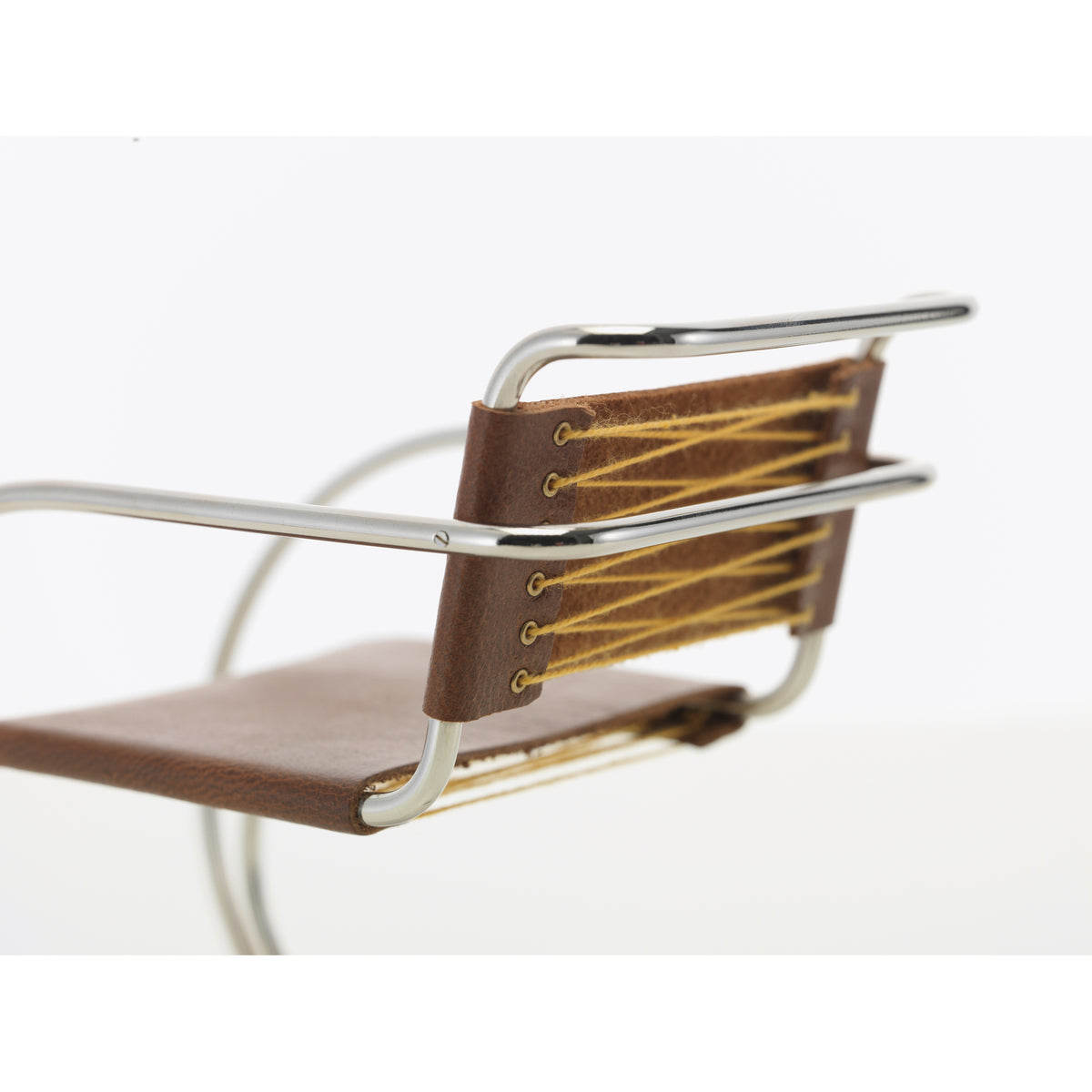Miniature MR 20 Chair by Miles VD Rohe for Vitra, detail view