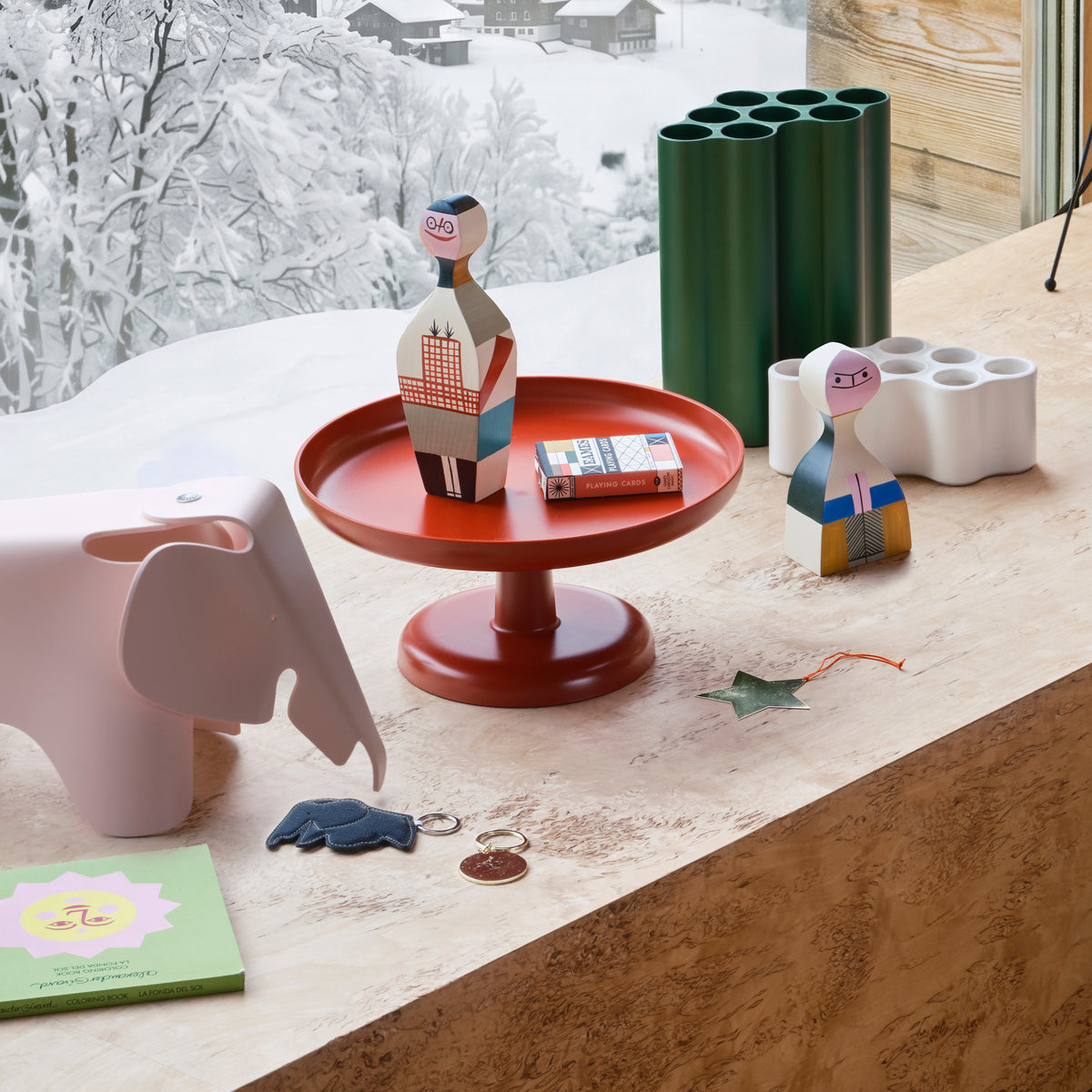 Rotary Tray holding accessories in a holiday display; other accessories sold separately