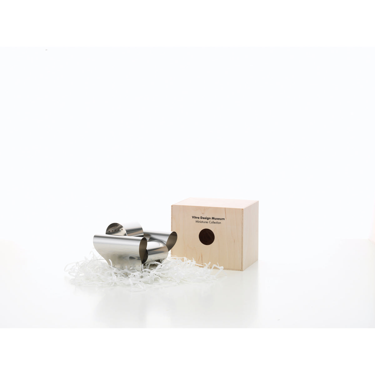 Miniature Well Tempered Chair by Ron Arad for Vitra, 1:6-scale collectible model shown with its presentation box