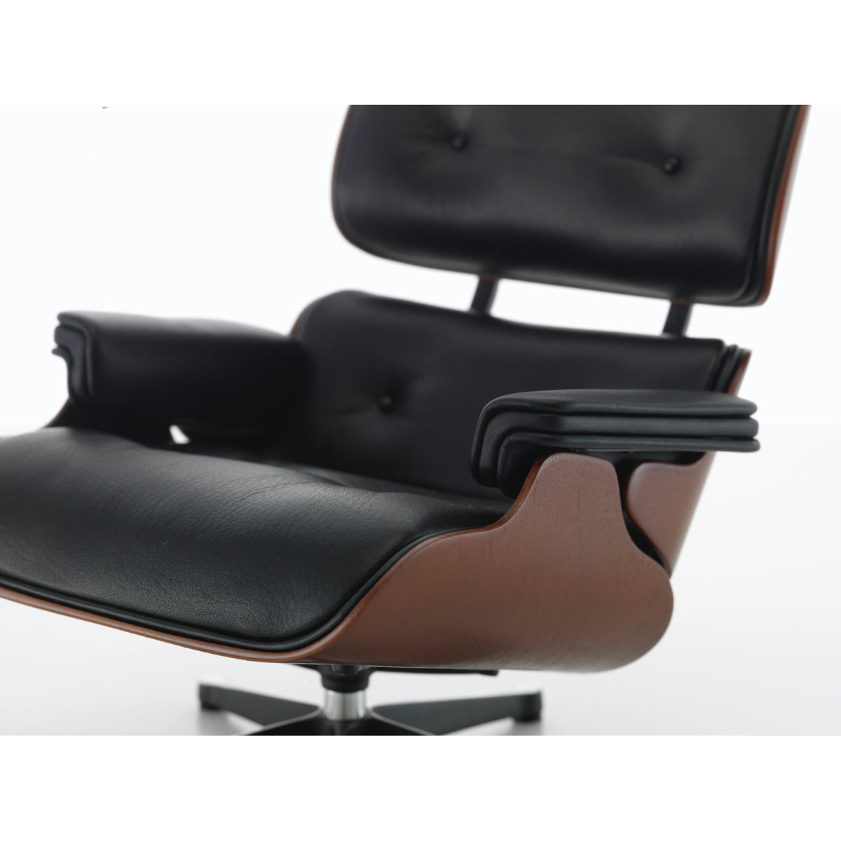 Miniature Lounge Chair + Ottoman by Eames for Vitra, detail view