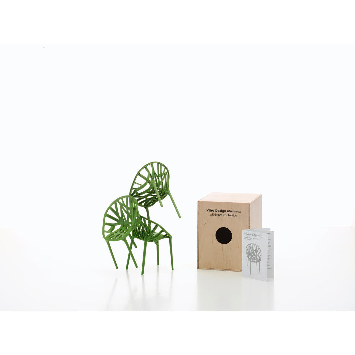 Miniature Cactus Vegetal Chairs by Bouroullec for Vitra, 1:6-scale collectible model shown with its presentation box