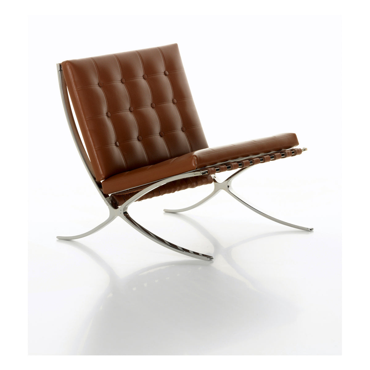 Miniature MR 90 Barcelona Chair by Mies VD Rohe for Vitra, front view