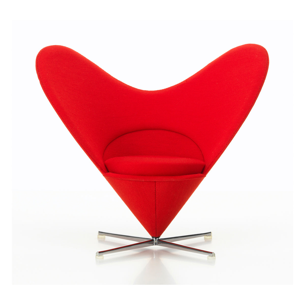 Miniature Heart Cone Chair by Panton for Vitra, front view