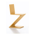 Miniature Zig Zag Chair by Rietveld for Vitra, front view