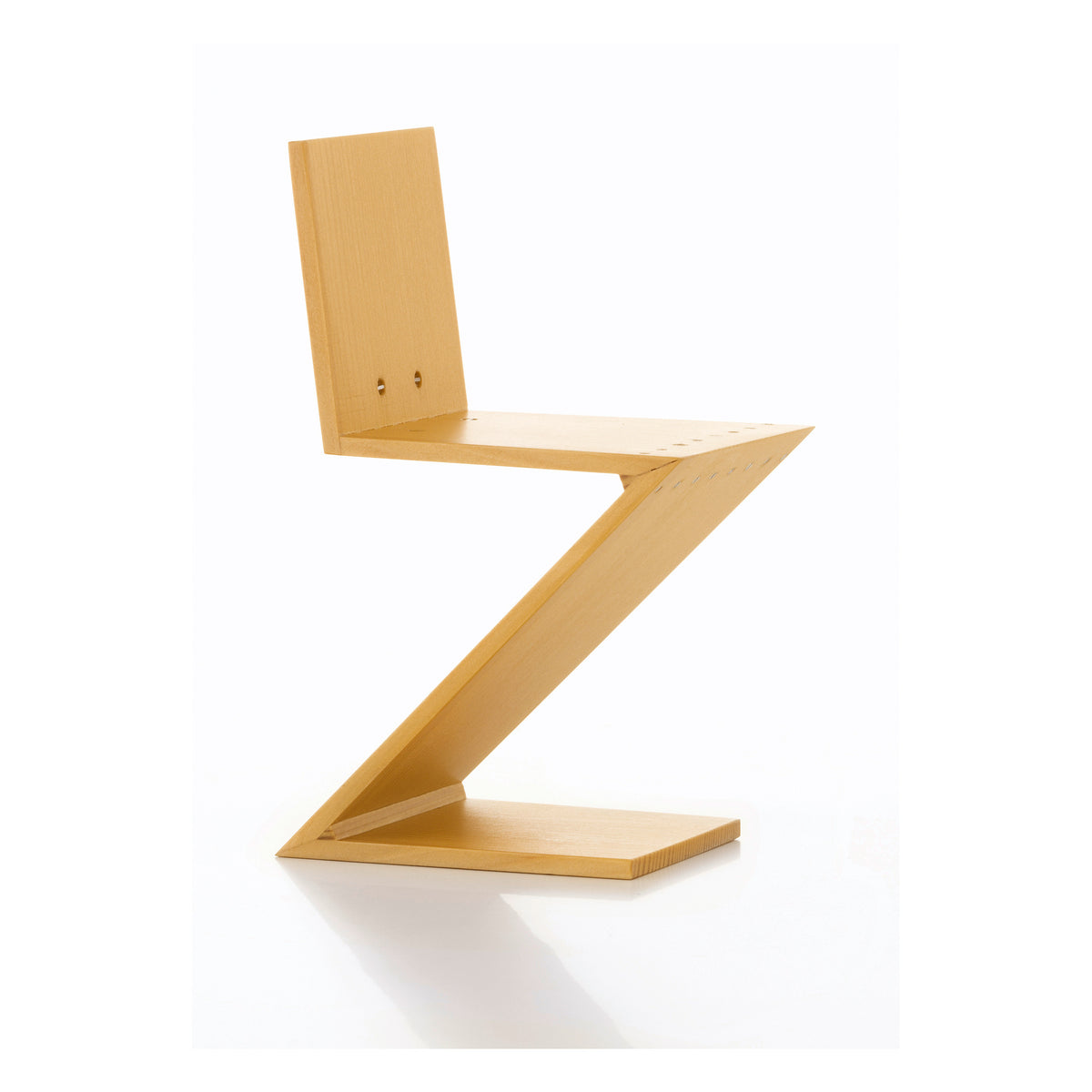 Miniature Zig Zag Chair by Rietveld for Vitra, front view