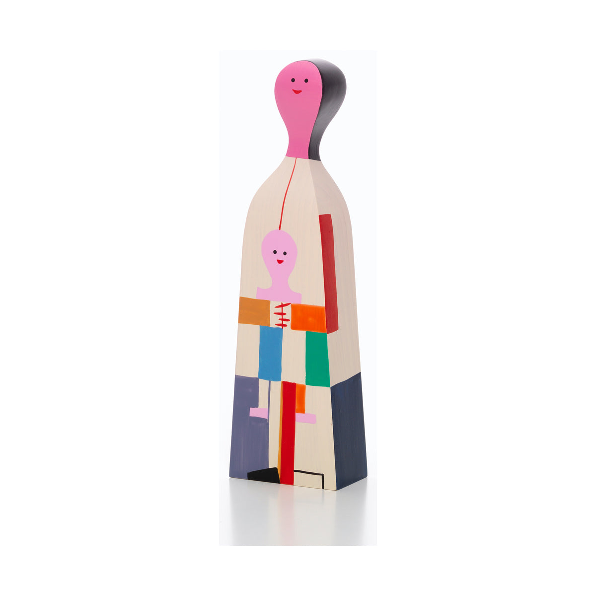 Vitra Wooden Doll No. 4 by Alexander Girard, front view