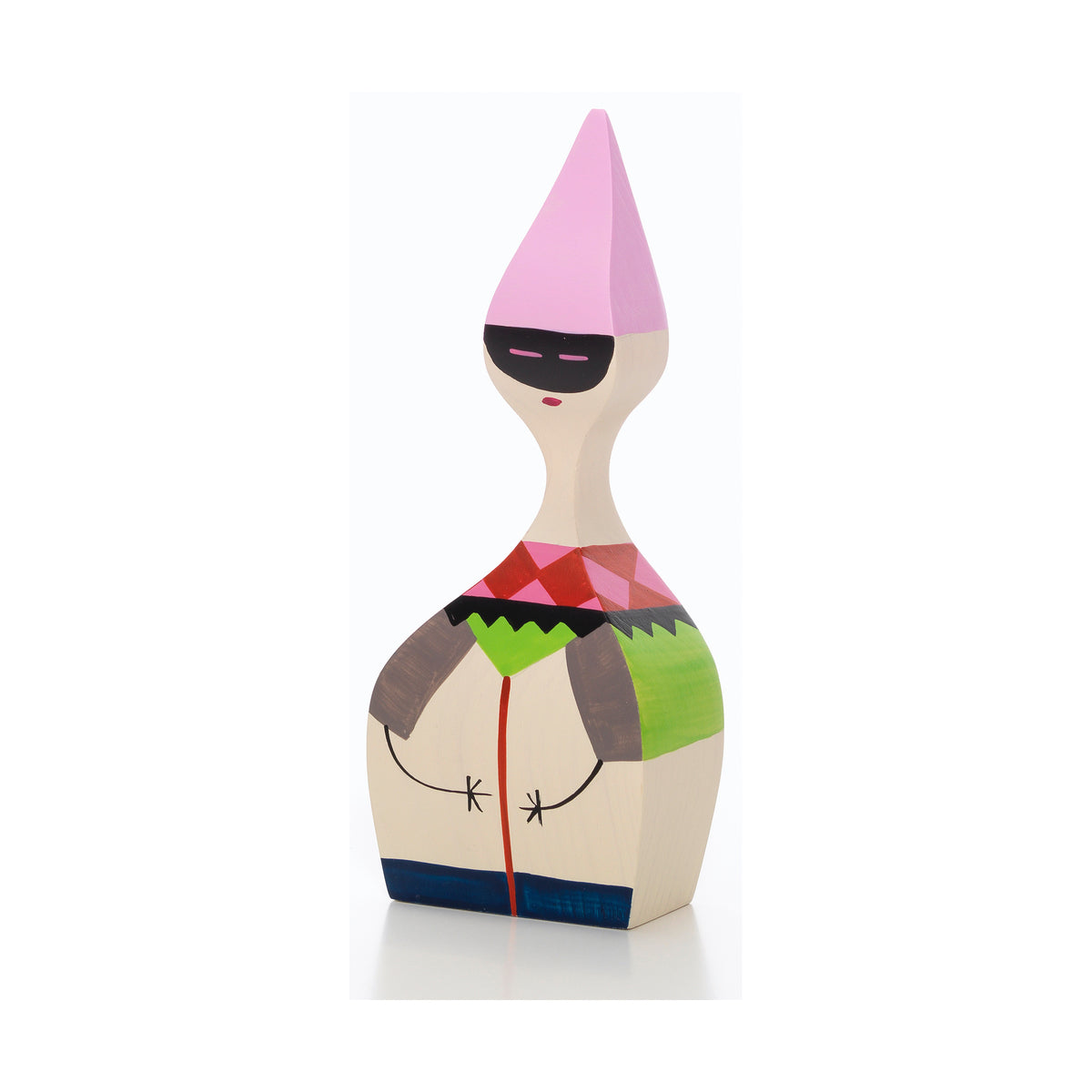 Vitra Wooden Doll No. 6 by Alexander Girard, front view