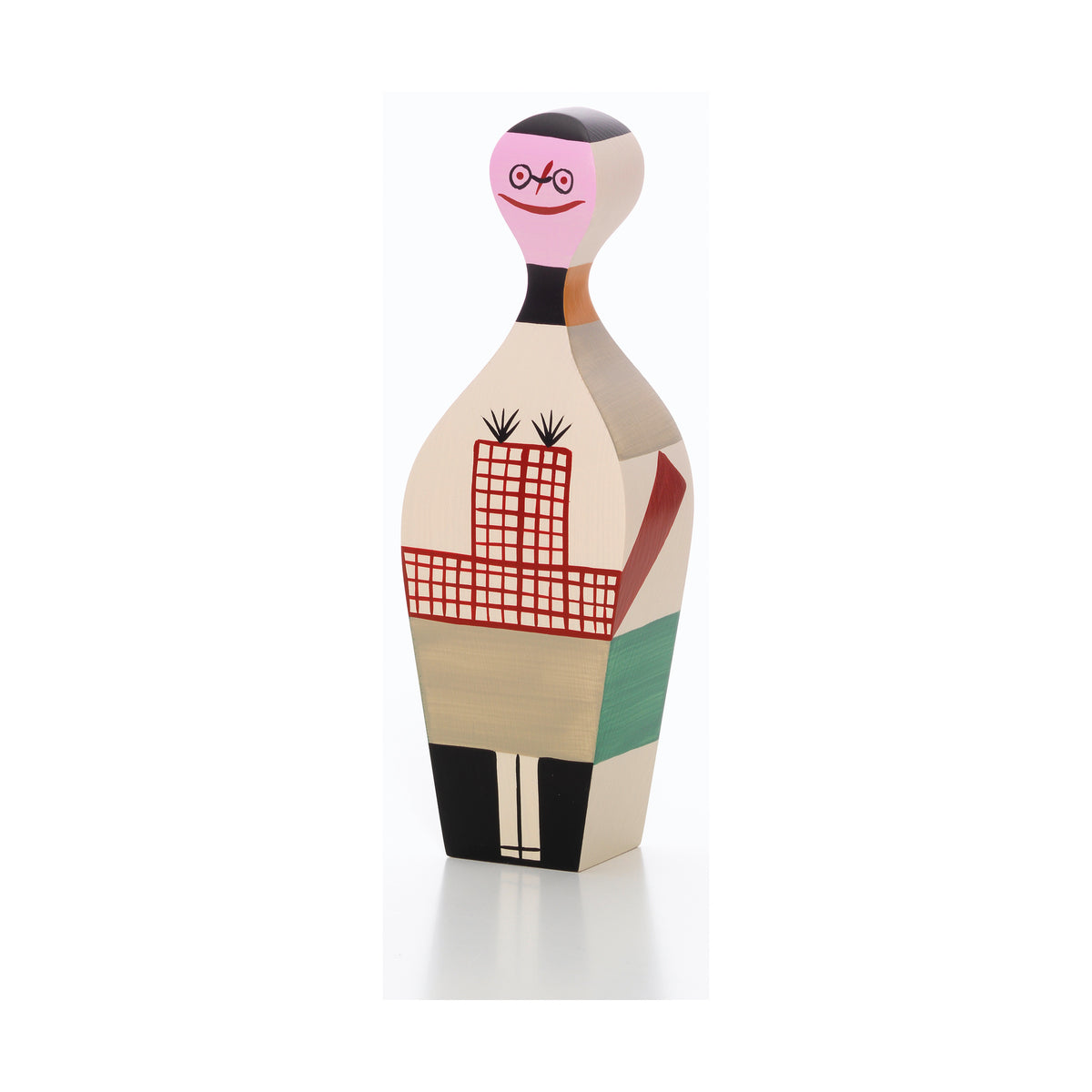 Vitra Wooden Doll No. 8 by Alexander Girard, front view