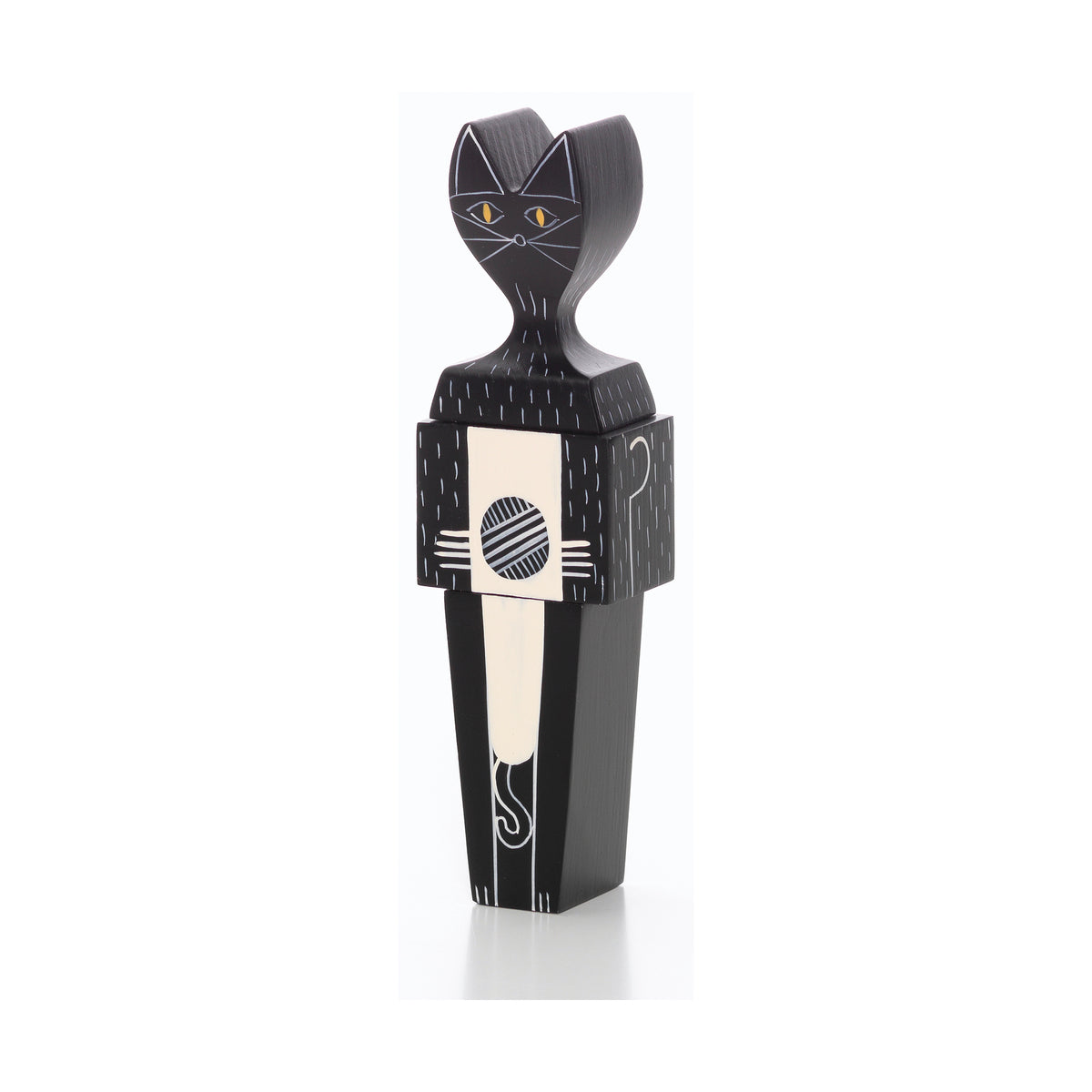 Alexander Girard Wooden Doll Cat, front view