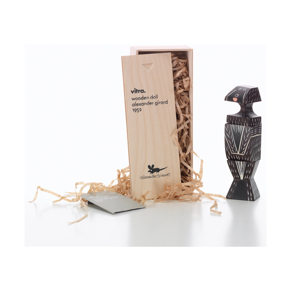 Wooden Doll Dog by Alexander Girard for Vitra, packaging view