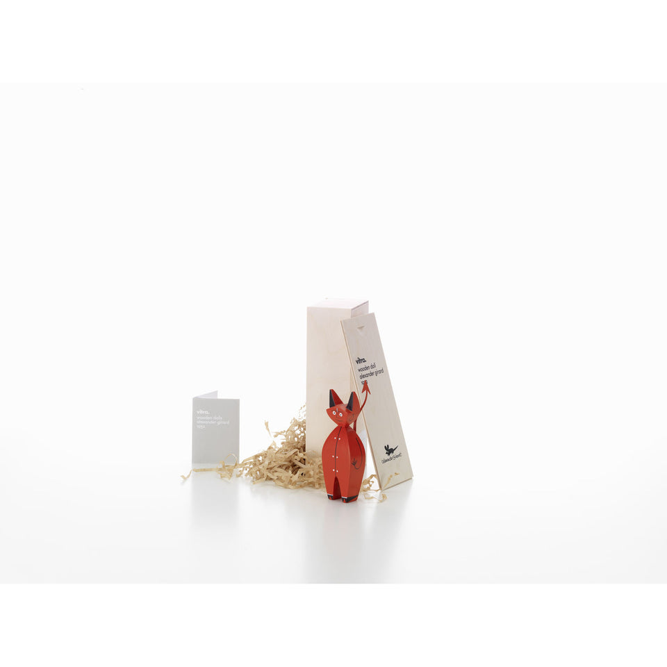 Vitra Wooden Doll Little Devil by Alexander Girard with presentation box and packaging