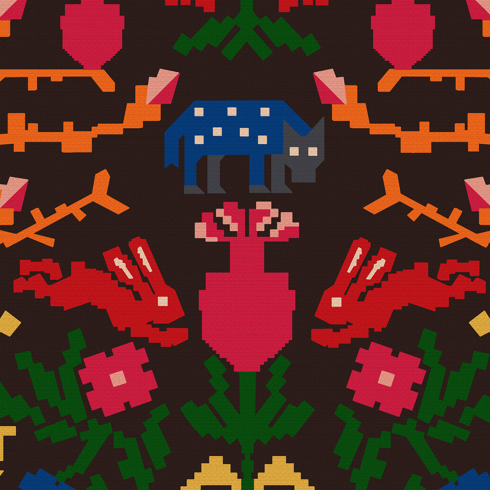 WOLFSBERG Anthracite wallpaper by MINDTHEGAP, full pattern detail.