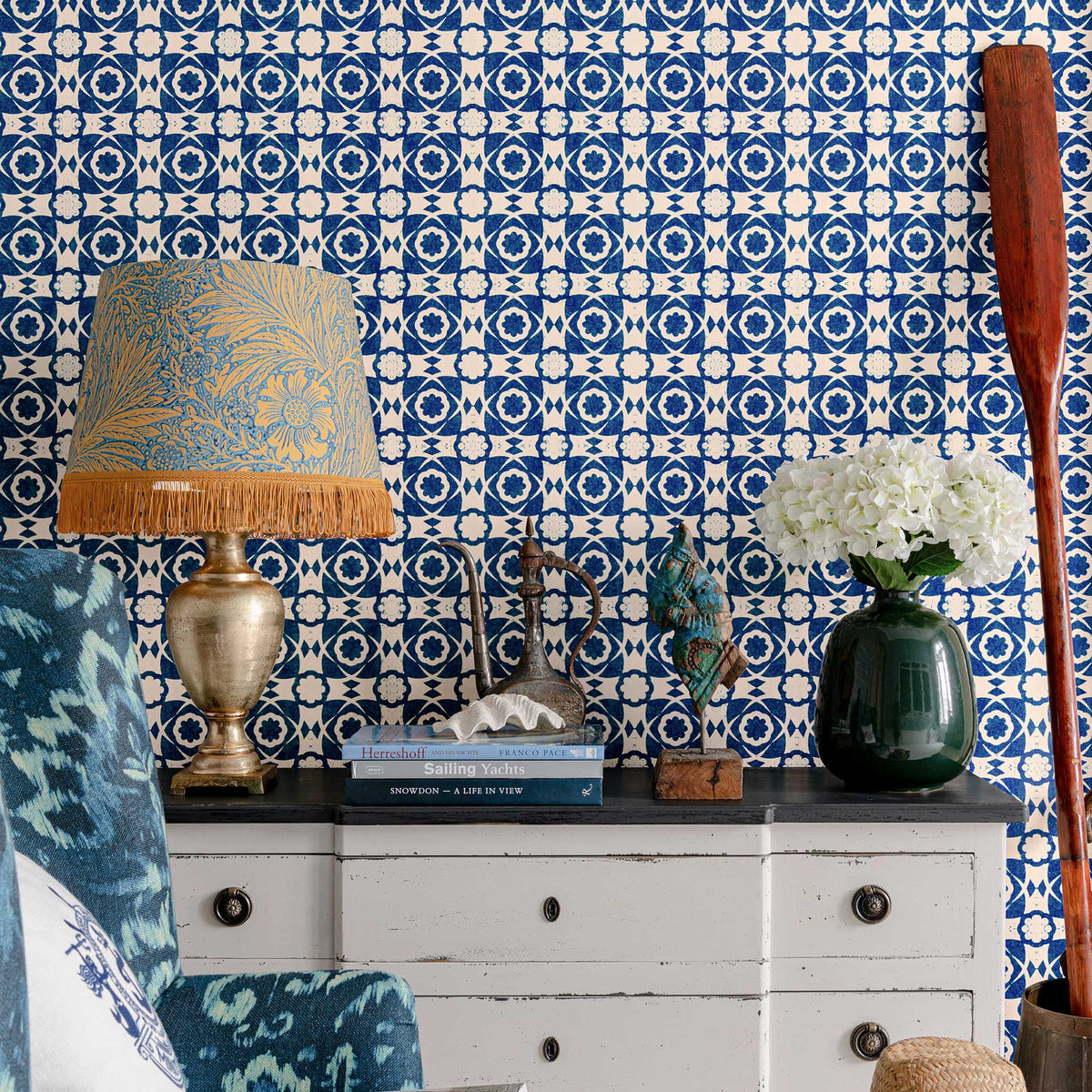 Aegean Tiles Wallpaper by MIND THE GAP