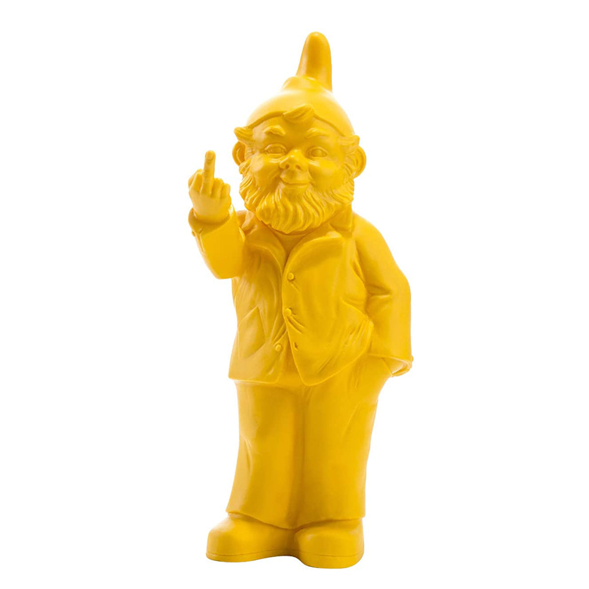 Yellow Activist Gnome by Ottmar Hörl